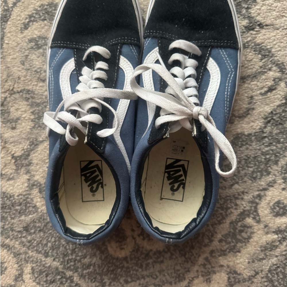 Vans Black and Blue Sneakers